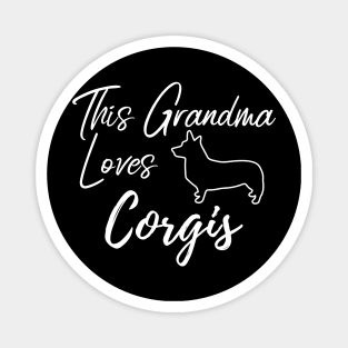 This Grandma Loves Corgis Magnet